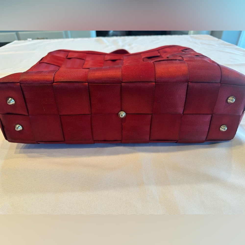 Harvey’s Original RARE Red Seatbelt Bag 16”x11” - Picture 8 of 13